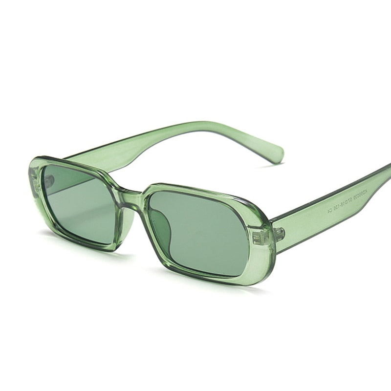 LLYGE Brand Oval Square Sunglasses Women Fashion Designer Sun Glasses Male Female Vintage Green Pink Ladies Traveling Style Eyewear