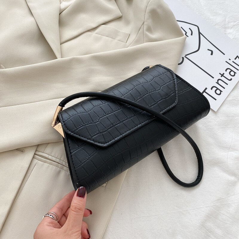 Llyge 2023 Handle Bag Women Retro Handbag PU Leather Shoulder Totes Underarm Vintage Top Handle Bag Female Small Subaxillary Bags Clutch