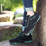 Llyge 2022 Spring Hiking Shoes Men Women Waterproof shoes Wear-resisting Climbing Mountain Shoes Leather Sport Sneakers Trekking Boot