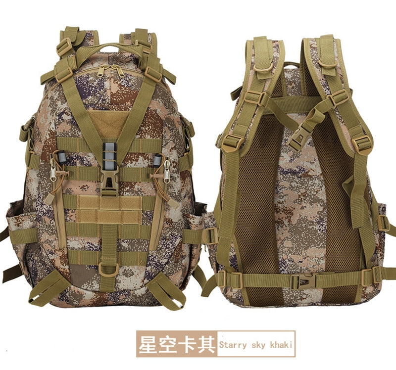 llyge Men's Travel Bags Army Tactical Molle Climbing Outdoor Hiking Tactical camouflage multifunctional Bag Military Backpack