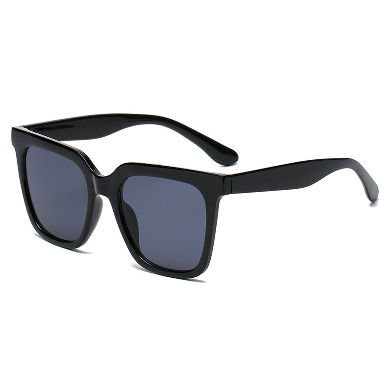 LLYGE Retro Cat Eye Square Sunglasses Women Brand Designer Fashion Shades Sun Glasses Female Vintage Black Driving Oculos De Sol