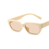 LLYGE Small Rectangle Cat Eye Sunglasses Women Brand Designer Fashion Sun Glasses Female Vintage Black Square Shades Driving Oculos
