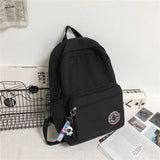 Llyge Japanese Harajuku Backpack Zipper School Bag For Middle School Girl Students Water-Repellent Wear Resistant 20-35L Backpack