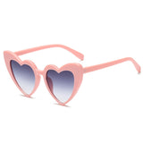 LLYGE Heart Cat Eye Sunglasses Women Fashion Brand Designer Vintage Sun Glasses Female Black Leopard  Retro Oculos De Sol