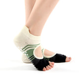 Llyge 2022 Yoga Socks and Pilates Socks for Women Gym Fitness Five Finger Socks Open Toe Full Toe Floor Sports Socks Woman Anti-slip Socks