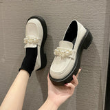 Llyge British Style Women's Shoes 2022 New Jk Shoes Thick-soled Loafers Fashion Small Leather Shoes Female Causal Women's Shoes