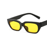 LLYGE Small Rectangle Cat Eye Sunglasses Women Brand Designer Fashion Sun Glasses Female Vintage Black Square Shades Driving Oculos