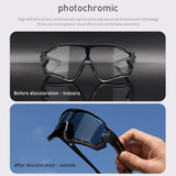 Llyge Brand Photochromic Outdoor Sports Sunglasses MTB Mountain Bike Bicycle Riding Cycling Glasses Eyewear Gafas Ciclismo 1 Lens