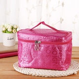 Llyge Large Capacity Letter Quartet Cosmetic Bag Fashion Jacquard Storage Bag Portable Wash Bag  Price DROP SHIPPING