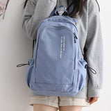 Llyge New High-Capacity Schoolbag Female College Student Japan And South Korea High School Backpack Male Backpack Female Backpack