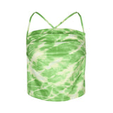 Llyge Summer Fashion Ladies Camouflage Sleeveless Small Suspenders  Backless Strappy Y2K Top 2023 Trend