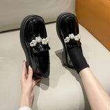 Llyge British Style Women's Shoes 2022 New Jk Shoes Thick-soled Loafers Fashion Small Leather Shoes Female Causal Women's Shoes