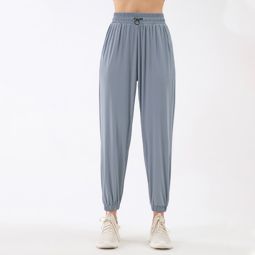llyge Vnazvnasi Yoga Pants Women Gym Loose Slim Sweatpants Running Fitness Trousers Breathable Thin High Waist Jogger Workout Pants