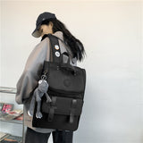 Llyge American backpack male large capacity bag college schoolbag female travel bag computer backpack business backpack