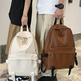 Llyge Woman Backpack Large Capacity Leather Rucksack Women's Knapsack Travel Bagpacks School Bags For Teenage Girls Mochila Back Pack