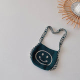 Llyge Smiley Children's Knitting Shoulder Bag Fashion Baby Girls Woolen Messenger Bags Lovely Boys Kids Purse Handbags Wallet Pouch
