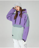 Llyge Ski Jacket For Men And Women Skiing And Snowboarding Tops Color-Blocking Windproof And Waterproof Winter Ski Jacket