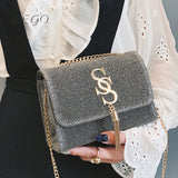 Llyge Sequin Chains Crossbody Bag 2022 Fashion Tassel Ladies Party Messenger Bags Designer Women's Cheap Free Shipping