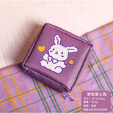 Llyge Creative Toiletry Bag Cute And Portable Sanitary Napkin Bag Ins Wind Girl Storage Bag Cartoon Mini Storage Coin Bag
