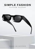 LLYGE Personality Small Square Sunglasses Men Brand Designer Fashion Sun Glasses Male Vintage Black Punk Shades Polarized Oculos