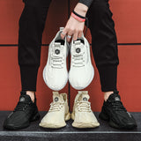 Black Mens Causal Shoes Mesh Breathable Sneakers Men Shoes Luxury Fashion Beige White Walking Man Tennis Shoes 2022 Spring New