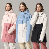 Llyge Winter Slim Thick Warm Ski Jacket Women Waterproof Windproof Sport Coat Snowboarding Jacket Female Costumes Outdoor Wear