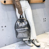Llyge Fashion Waterproof Laser Backpacks For Women Space Padded School Bags For Teenager Girls Harajuku Lady Female Travel Bag