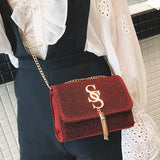 Llyge Sequin Chains Crossbody Bag 2022 Fashion Tassel Ladies Party Messenger Bags Designer Women's Cheap Free Shipping