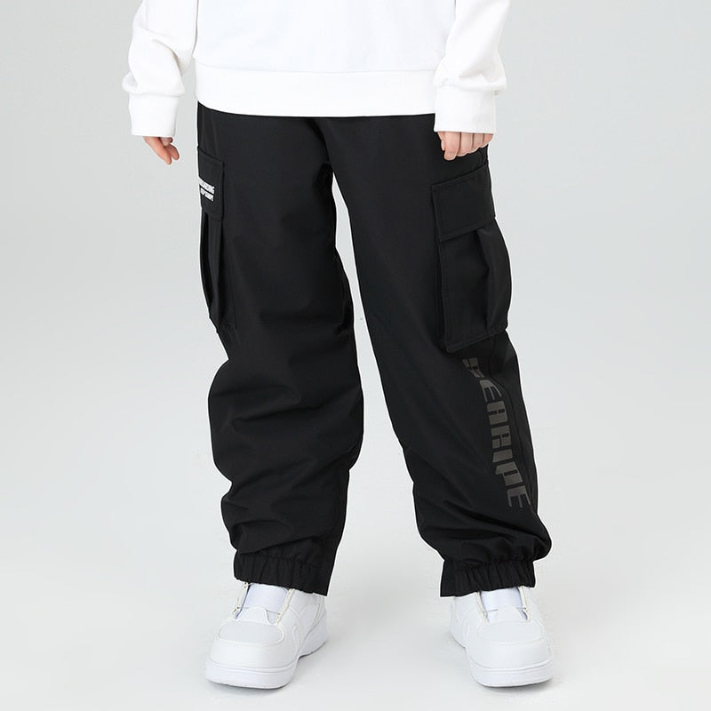 Llyge 2023 New Style Ski Pants Windproof, Waterproof And Cotton Warm Loose Snow Pants Men's And Women's Ski Jacket Pants