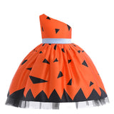 LLYGE Halloween Costume For Kids Girl Princess Dress Children Witch Cosplay Costume Set Hat Bag Baby Halloween Party Evening Dress