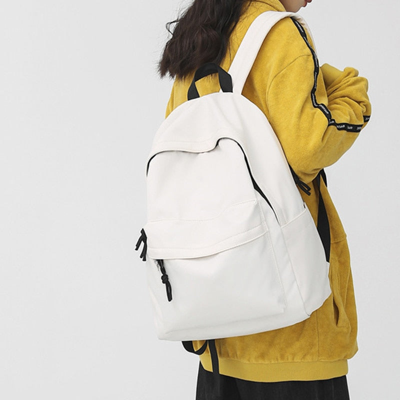 Llyge Simple Pattern Woman School Backpack Man College Student Travel Rucksack A4 Book Schoolbag For Teenage Girl Boy 2022 New Mochila
