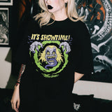 LLYGE Halloween Graphic T Shirts Gothic Clothes Harajuku Shirt Unisex Graphic Tees Female Hip Hop T-Shirt Summer Y2k Punk Women Top