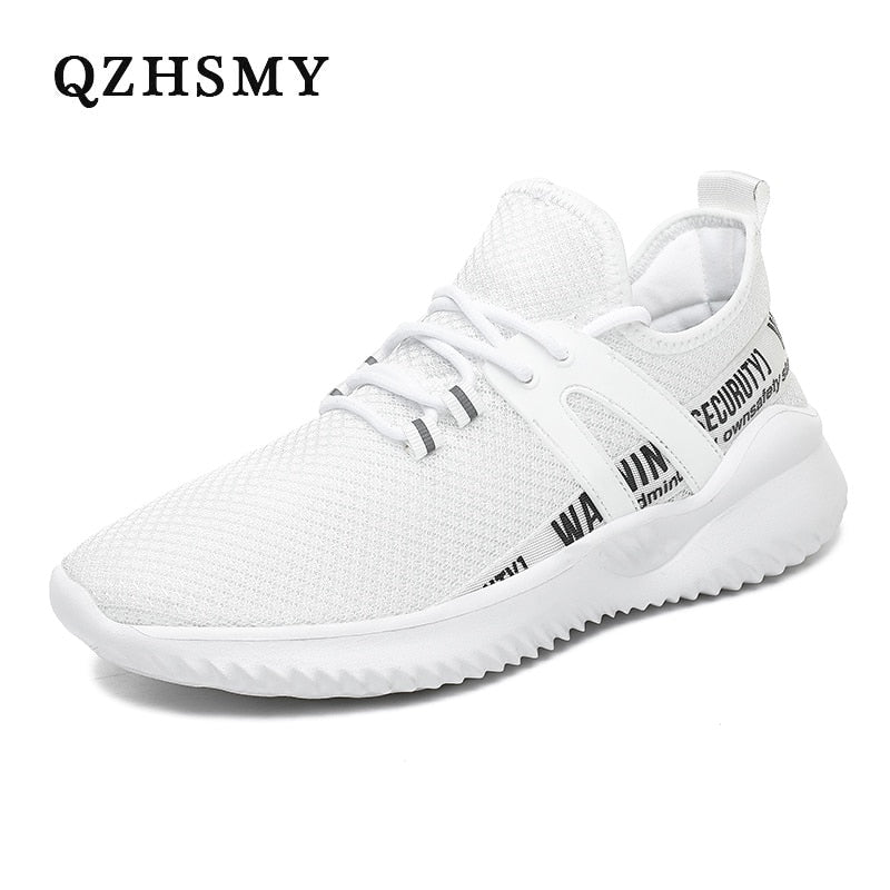 Mesh Men Shoes Breathable White Men's Sneakers Lace-Up Lightweight Black Big Size Man Tenis Adult Zapatillas Hombre
