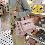 Llyge Back To School LLYGE Japan Style 2023 Women Shoulder Messenger Bag Cute Waterproof Nylon Fashion Crossbody Bag Handbags Large Capacity Travel Purse