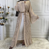 Llyge Eid Mubarak Abaya Dubai Turkey Muslim Fashion Women Hijab Dress Islam Caftan Marocain Dresses Vestidos Clothing Robe Musulman