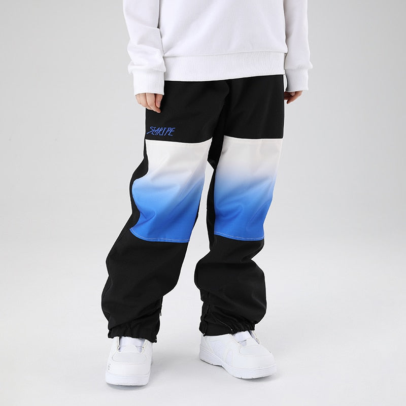 Llyge 2023 Newest Style Ski Pants Waterproof Warm Loose Veneer Snow Pants Men And Women Outdoor Ski Suit Pants Loose For Male And Fmal