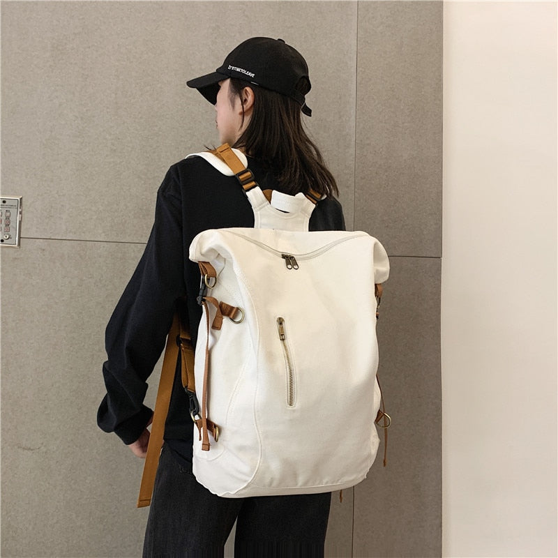 Back to school 2023 new Korean version of backpack girls high school schoolbag boys casual cool large capacity fashion travel backpack the boys