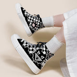 Llyge 2023 New Original Designer Trendy Sneakers Cute Girls Young Students High Top Casual Canvas Shoes Women Trainers