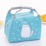 Llyge Portable Small Lunch Bag Outdoor Convenient Picnic Bag School Work Thickening Student Insulation Package Cartoon Bags