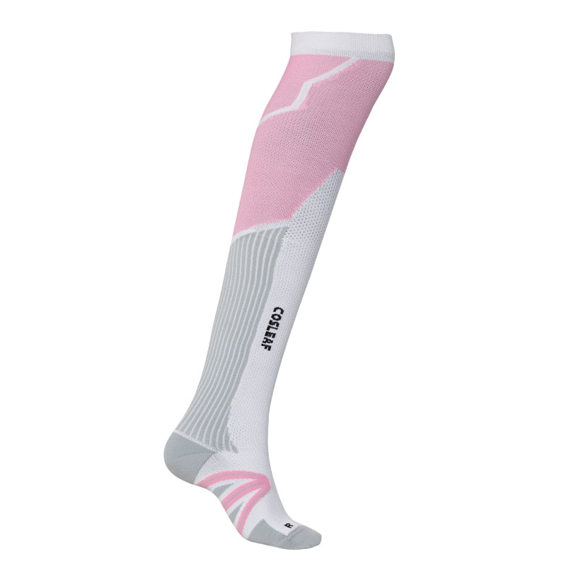 LLYGE High Quality Women Running Compression Socks Stockings Sports Socks for Marathon Cycling Football Basketball Veins Outdoor