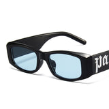 LLYGE Small Rectangle Sunglasses Men Brand Designer Vintage Sun Glasses Male Punk Hip Hop Ins Popular Square Retro Oculos De Sol