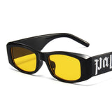 LLYGE Small Rectangle Sunglasses Men Brand Designer Vintage Sun Glasses Male Punk Hip Hop Ins Popular Square Retro Oculos De Sol