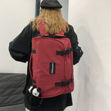 Llyge  Big Capacity Multifunctional Men Backpack Laptop 15.6 Solid Crossbody Bags High School Travel Bag Teen College Student Bagpack