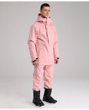 Llyge New Ski Suit Men's And Women's Suit Waterproof Windproof Breathable Warm Single Board Double Fleece Ski Clothes