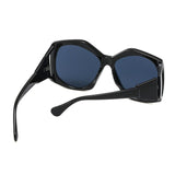 Llyge  Graduation Party Irregular Oversized Sunglasses For Women New Luxury Brand Fashion Sun Glasses Female Black Big Shades Eyewear UV400