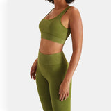 Llyge Seamless Yoga Set Workout Sportswear Gym Clothing Sports Suit Women's Tracksuit High Waist Seamless Leggings Sport Top Crop Top