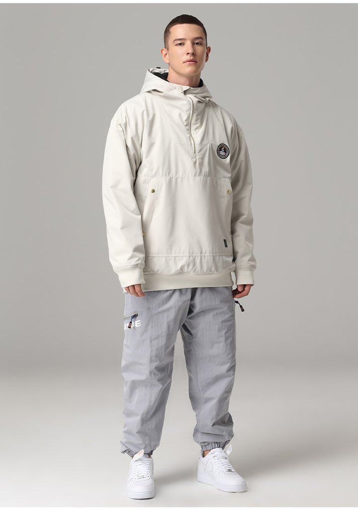 Llyge Men's And Women's Bunch-Leg Snowboarding Pants Waterproof Cotton Padded Warm Breathable Ski Clothing