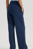 LLYGE Straight Leg Sports Pants with Pockets