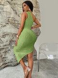 LLYGE Sleeveless Asymmetrical One Shoulder Dress