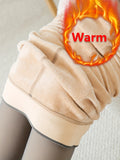 Llyge - Plush Lined Thermal Pants, Soft & Comfy Slim Elastic Tights For Winter, Women's Lingerie & Sleepwear